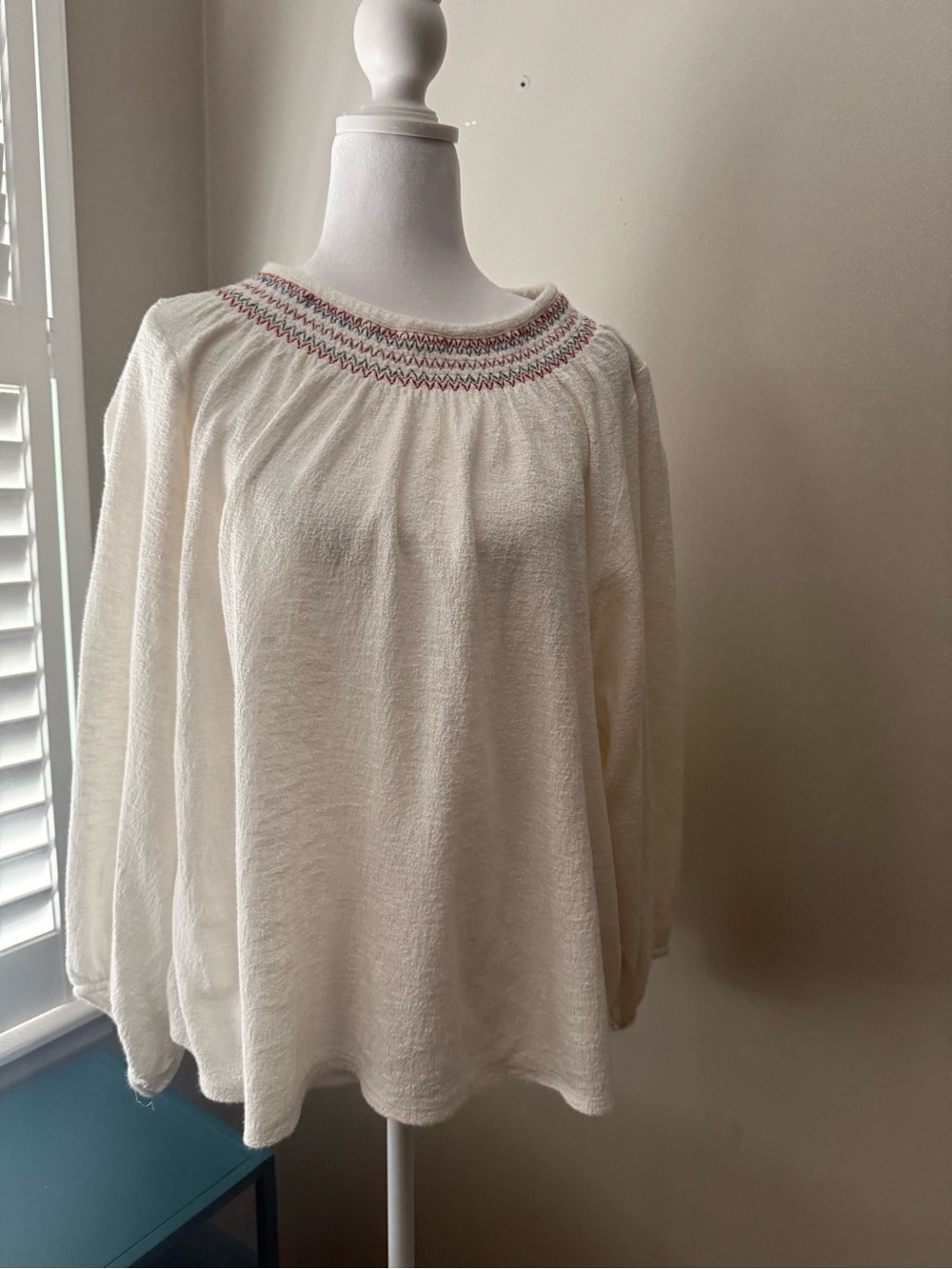 Madewell Smocked Neck Women's Top
